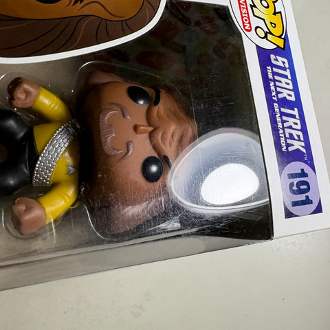 BOX FLAWS VIEW PHOTOS Worf - Star Trek The Next Generation Funko Pop 191 Vinyl Figure (11.4 Cm L × 8.9 Cm W × 15.9 Cm H)