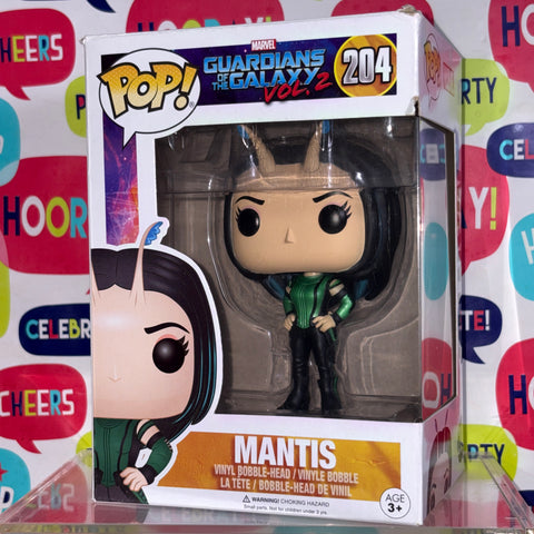 SEVERE BOX DAMAGE VIEW PHOTOS Mantis - Guardians of The Galaxy Volume 2 Marvel Funko Pop 204 Vinyl Figure