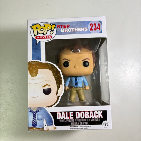 BOX FLAWS VIEW PHOTOS Dale Doback - Step Brothers Funko Pop 234 Vinyl Figure (11.4 Cm L × 8.9 Cm W × 15.9 Cm H)