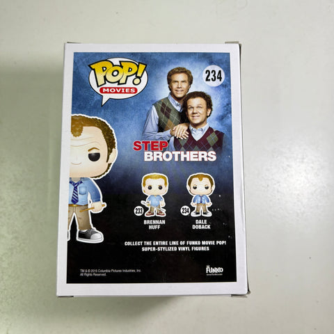 BOX FLAWS VIEW PHOTOS Dale Doback - Step Brothers Funko Pop 234 Vinyl Figure (11.4 Cm L × 8.9 Cm W × 15.9 Cm H)