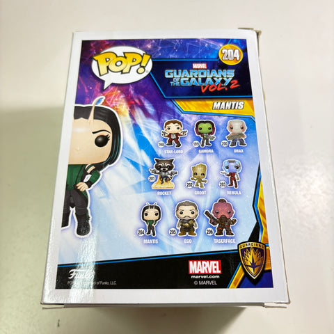 SEVERE BOX DAMAGE VIEW PHOTOS Mantis - Guardians of The Galaxy Volume 2 Marvel Funko Pop 204 Vinyl Figure