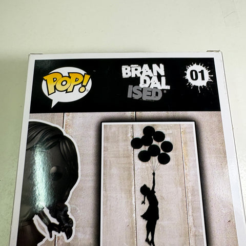 BOX FLAWS VIEW PHOTOS Flying Balloon Girl Brandalised Funko Pop 01 Vinyl Figure (22.9 Cm L × 8.9 Cm W × 22.9 Cm H)