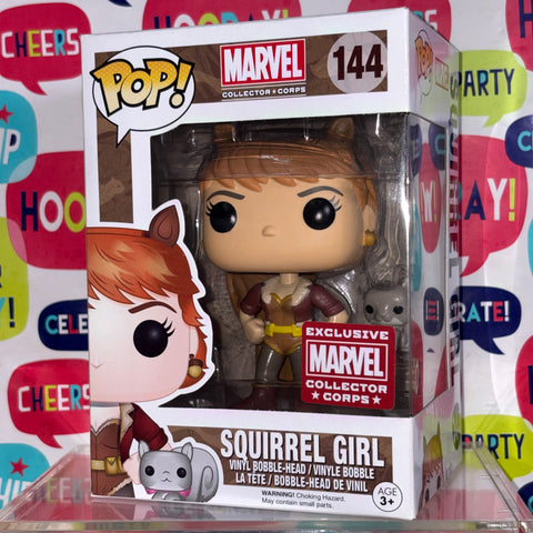 BOX FLAW VIEW PHOTOS Squirrel Girl - Marvel Funko Pop 144 Vinyl Figure