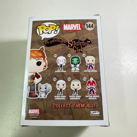 BOX FLAW VIEW PHOTOS Squirrel Girl - Marvel Funko Pop 144 Vinyl Figure