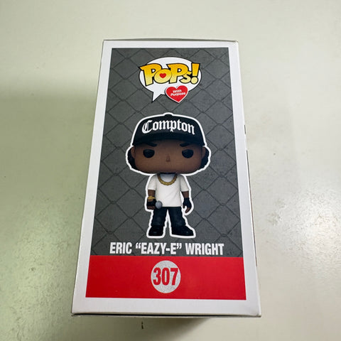 BOX FLAWS VIEW PHOTOS Eric Eazy E Wright - Funko Pop 307 Vinyl Figure EXCLUSIVE (11.4 Cm L × 8.9 Cm W × 15.9 Cm H)