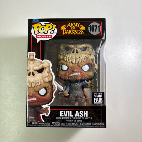 BOX FLAWS VIEW PHOTOS Evil Ash - Army of Darkness Funko Pop 1671 Vinyl Figure (11.4 Cm L × 8.9 Cm W × 15.9 Cm H)