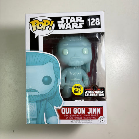 Star Wars - Qui Gon Jinn Funko Pop 128 Star Wars Celebration 2017 Orlando