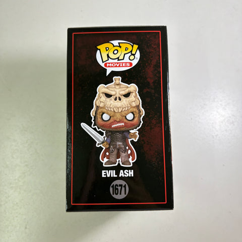 BOX FLAWS VIEW PHOTOS Evil Ash - Army of Darkness Funko Pop 1671 Vinyl Figure (11.4 Cm L × 8.9 Cm W × 15.9 Cm H)