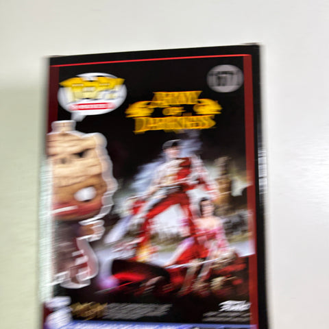 BOX FLAWS VIEW PHOTOS Evil Ash - Army of Darkness Funko Pop 1671 Vinyl Figure (11.4 Cm L × 8.9 Cm W × 15.9 Cm H)