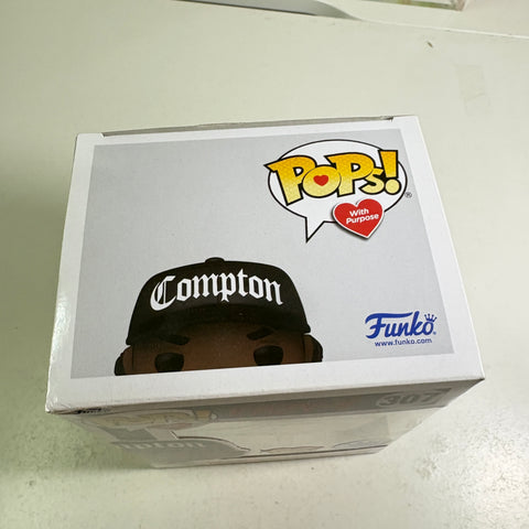 BOX FLAWS VIEW PHOTOS Eric Eazy E Wright - Funko Pop 307 Vinyl Figure EXCLUSIVE (11.4 Cm L × 8.9 Cm W × 15.9 Cm H)