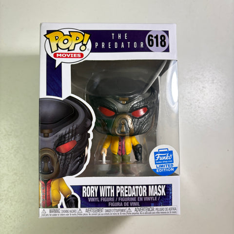 Rory with Predator Mask - The Predator Funko Pop 618 Vinyl Figure (11.4 Cm L × 8.9 Cm W × 15.9 Cm H)
