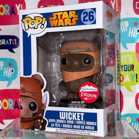 Star Wars - Wicket (Flocked) Funko Pop 26 Fugitive Toys Exclusive