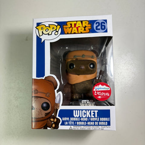 Star Wars - Wicket (Flocked) Funko Pop 26 Fugitive Toys Exclusive