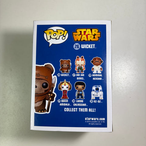 Star Wars - Wicket (Flocked) Funko Pop 26 Fugitive Toys Exclusive