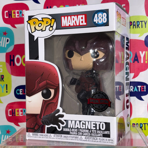 BOX FLAWS VIEW PHOTOS Magneto - X-Men Marvel Funko Pop 488 Vinyl Figure Exclusive