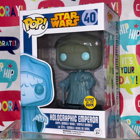 Star Wars - Holographic Emperor Funko Pop 40 Glow in The Dark