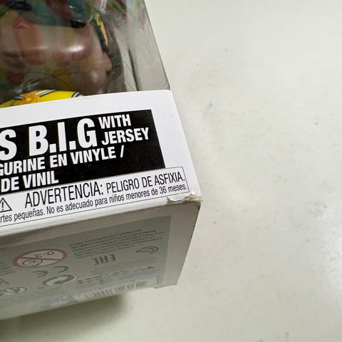 BOX FLAWS VIEW PHOTOS Notorious BIG with Jersey - Funko Pop 78 Vinyl Figure (11.4 Cm L × 8.9 Cm W × 15.9 Cm H)