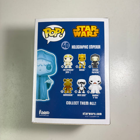 Star Wars - Holographic Emperor Funko Pop 40 Glow in The Dark