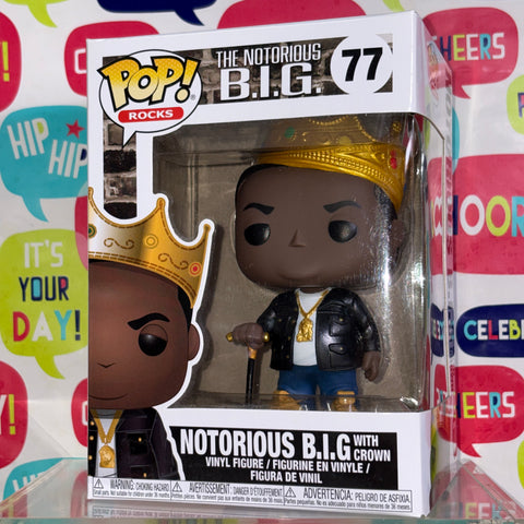 Notorious BIG with Crown - Funko Pop 77 Vinyl Figure (11.4 Cm L × 8.9 Cm W × 15.9 Cm H)