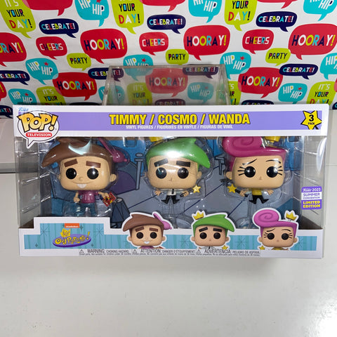 Fairly Odd Parents 3 Pack Funko Pop Winter Convention Exclusive