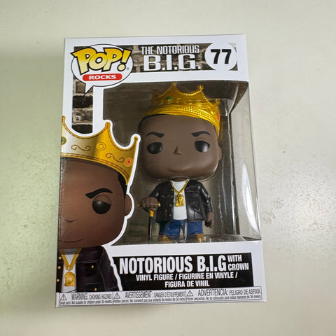 Notorious BIG with Crown - Funko Pop 77 Vinyl Figure (11.4 Cm L × 8.9 Cm W × 15.9 Cm H)
