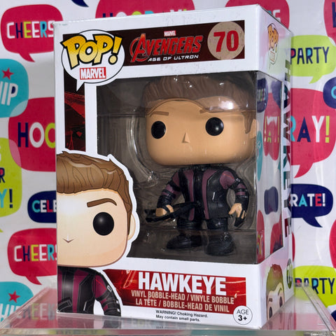 BOX FLAW VIEW PHOTOS Hawkeye - Avengers Age of Ultron Marvel Funko Pop 70 Vinyl Figure