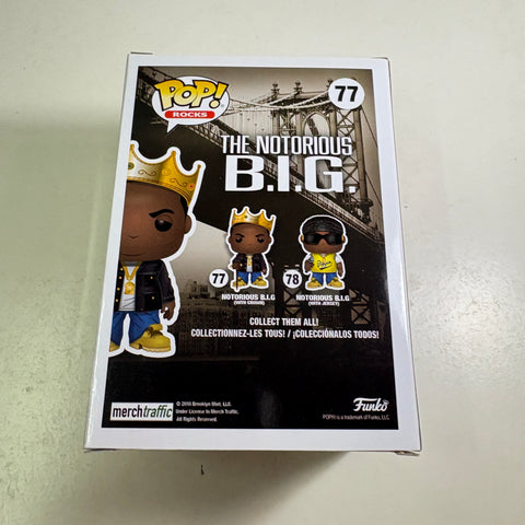 Notorious BIG with Crown - Funko Pop 77 Vinyl Figure (11.4 Cm L × 8.9 Cm W × 15.9 Cm H)