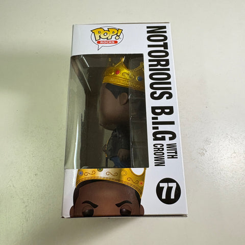 Notorious BIG with Crown - Funko Pop 77 Vinyl Figure (11.4 Cm L × 8.9 Cm W × 15.9 Cm H)