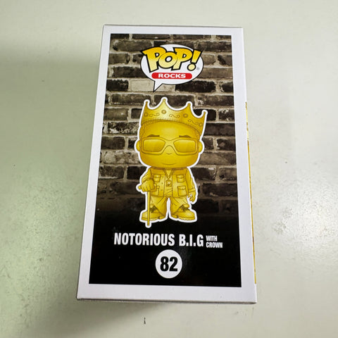 Notorious BIG with Crown GOLD EXCLUSIVE - Funko Pop 82 Vinyl Figure (11.4 Cm L × 8.9 Cm W × 15.9 Cm H)