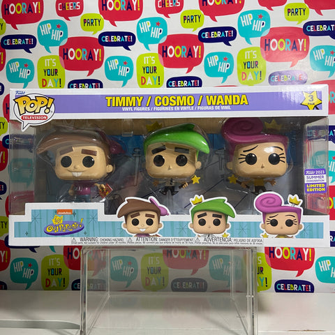 Fairly Odd Parents 3 Pack Funko Pop Winter Convention Exclusive