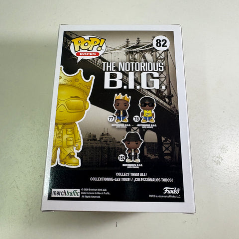 Notorious BIG with Crown GOLD EXCLUSIVE - Funko Pop 82 Vinyl Figure (11.4 Cm L × 8.9 Cm W × 15.9 Cm H)