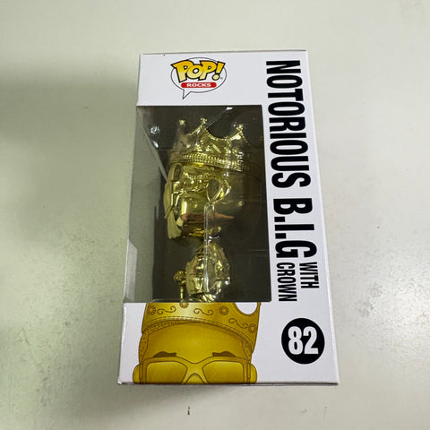 Notorious BIG with Crown GOLD EXCLUSIVE - Funko Pop 82 Vinyl Figure (11.4 Cm L × 8.9 Cm W × 15.9 Cm H)