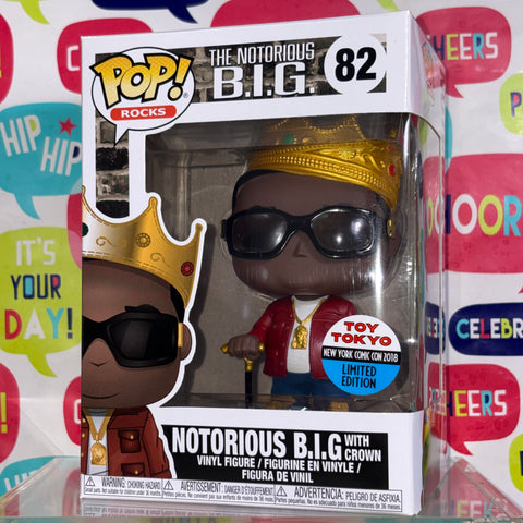 Notorious BIG with Crown/Glasses EXCLUSIVE - Funko Pop Vinyl Figure (11.4 Cm L × 8.9 Cm W × 15.9 Cm H)