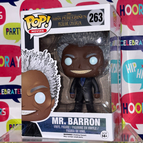 BOX FLAWS VIEW PHOTOS Mr. Barron - Miss Peregrines Home for Peculiar Children Funko Pop 263 Vinyl Figure (11.4 Cm L × 8.9 Cm W × 15.9 Cm H)