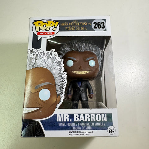 BOX FLAWS VIEW PHOTOS Mr. Barron - Miss Peregrines Home for Peculiar Children Funko Pop 263 Vinyl Figure (11.4 Cm L × 8.9 Cm W × 15.9 Cm H)