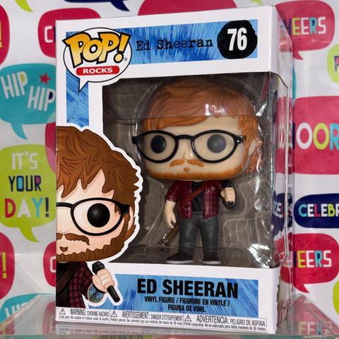 BOX FLAWS VIEW PHOTOS Ed Sheeran - Funko Pop 76 Vinyl Figure (11.4 Cm L × 8.9 Cm W × 15.9 Cm H)