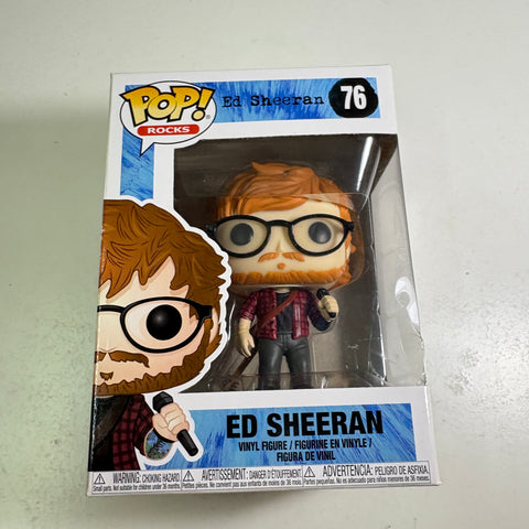 BOX FLAWS VIEW PHOTOS Ed Sheeran - Funko Pop 76 Vinyl Figure (11.4 Cm L × 8.9 Cm W × 15.9 Cm H)