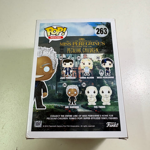 BOX FLAWS VIEW PHOTOS Mr. Barron - Miss Peregrines Home for Peculiar Children Funko Pop 263 Vinyl Figure (11.4 Cm L × 8.9 Cm W × 15.9 Cm H)