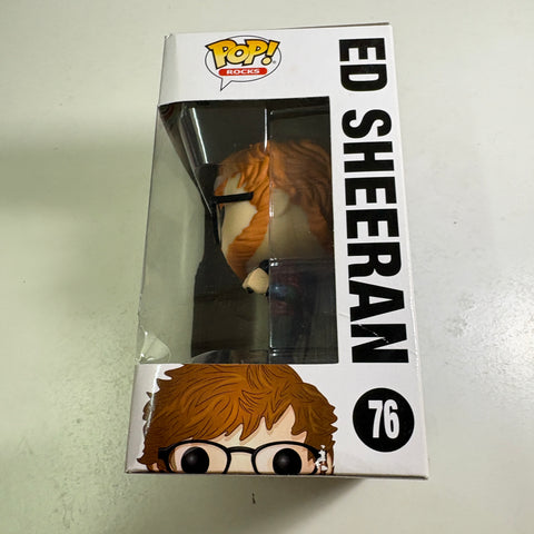 BOX FLAWS VIEW PHOTOS Ed Sheeran - Funko Pop 76 Vinyl Figure (11.4 Cm L × 8.9 Cm W × 15.9 Cm H)