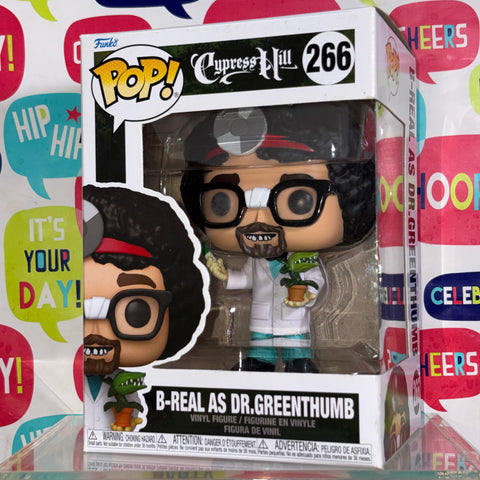 B-Real as Dr. Greenthumb - Cypress Hill Funko Pop 266 Vinyl Figure (11.4 Cm L × 8.9 Cm W × 15.9 Cm H)