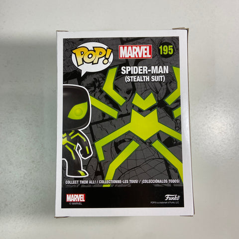 Spider-Man (Stealth Suit) - Funko Pop 195 Hot Topic Exclusive
