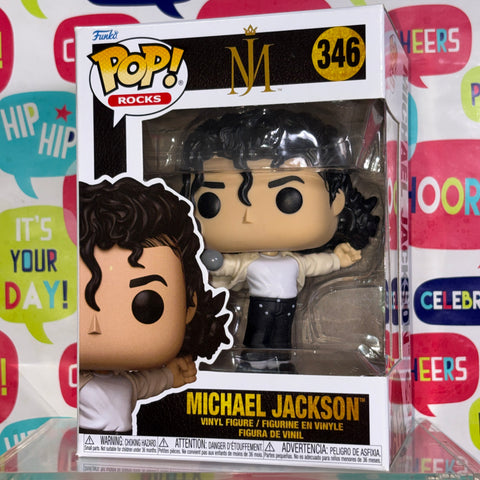 Michael Jackson - Funko Pop Rocks 346 Vinyl Figure (11.4 Cm L × 8.9 Cm W × 15.9 Cm H)