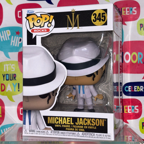 Michael Jackson - Funko Pop Rocks 345 Vinyl Figure (11.4 Cm L × 8.9 Cm W × 15.9 Cm H)