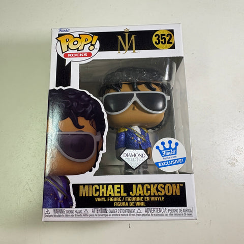 Michael Jackson DIAMOND - Funko Pop Rocks 345 Vinyl Figure (11.4 Cm L × 8.9 Cm W × 15.9 Cm H)