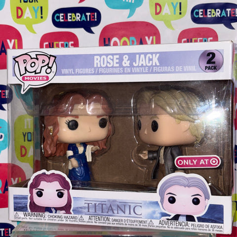 SUNFADED BOX VIEW PHOTOS Rose & Jack - Titanic Funko Pop Vinyl Figure 2 Pack (20.5 Cm L × 8.9 Cm W × 15.9 Cm H)