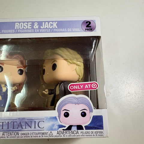 SUNFADED BOX VIEW PHOTOS Rose & Jack - Titanic Funko Pop Vinyl Figure 2 Pack (20.5 Cm L × 8.9 Cm W × 15.9 Cm H)
