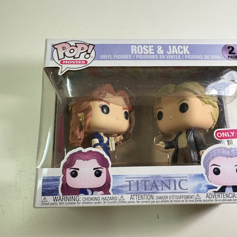 SUNFADED BOX VIEW PHOTOS Rose & Jack - Titanic Funko Pop Vinyl Figure 2 Pack (20.5 Cm L × 8.9 Cm W × 15.9 Cm H)
