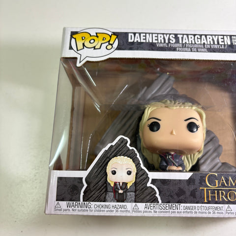 BOX FLAWS VIEW PHOTOS Daenerys Targaryen on Dragonstone Throne Funko Pop 63 Vinyl Figure  (20.5 Cm L × 8.9 Cm W × 15.9 Cm H)