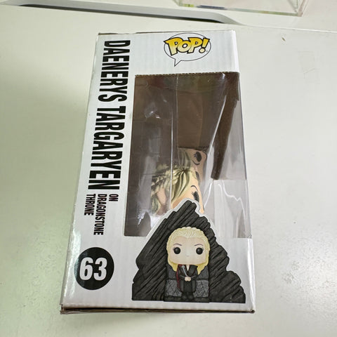 BOX FLAWS VIEW PHOTOS Daenerys Targaryen on Dragonstone Throne Funko Pop 63 Vinyl Figure  (20.5 Cm L × 8.9 Cm W × 15.9 Cm H)