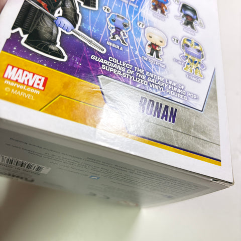 BOX FLAWS VIEW PHOTOS Ronan - Guardians of The Galaxy Marvel Funko Pop 75 Vinyl Figure